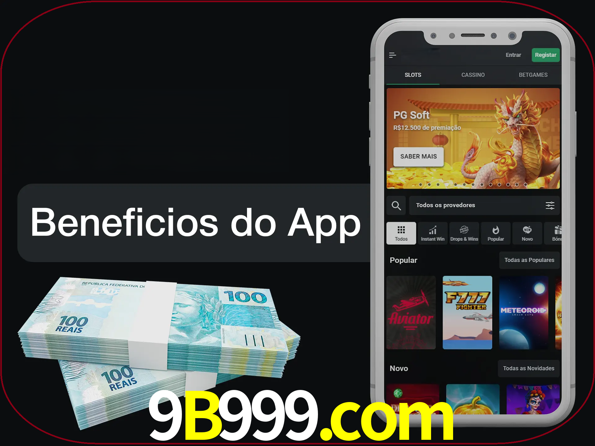 Obtenha todos os benefícios usando o aplicativo.